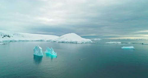 Costa coberta de neve