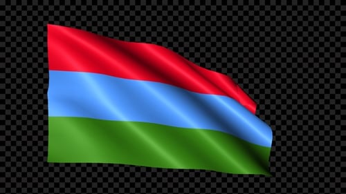 Seamless Waving Flag Animation Loop