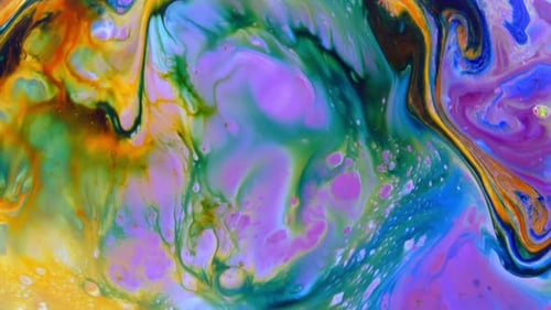Abstract Swirling Colors Background in Motion