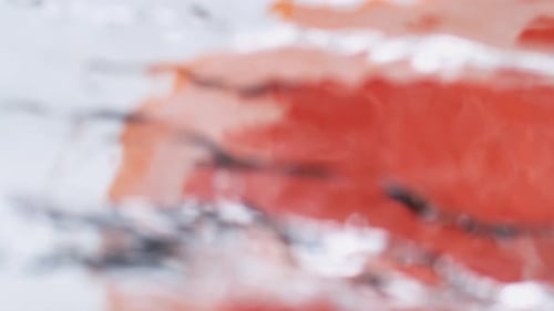 Grapefruit Wedge Splashing in Water