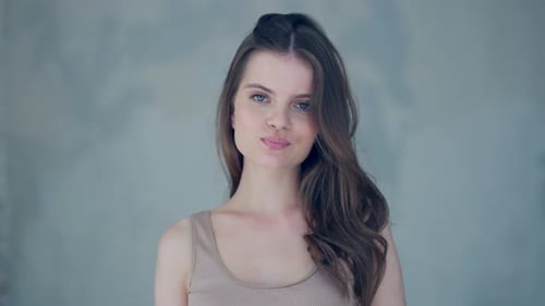 Young Adult Woman Posing for Beauty Portrait