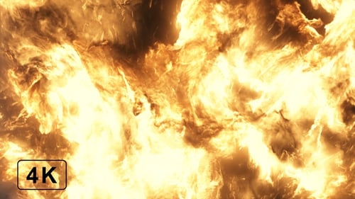 Abstract Fiery Inferno Background Loop Animation