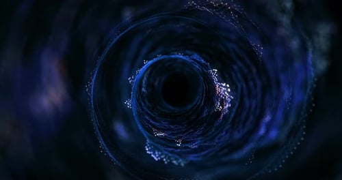 4K animated background loop with audio elements. 3D abstract digital wave.