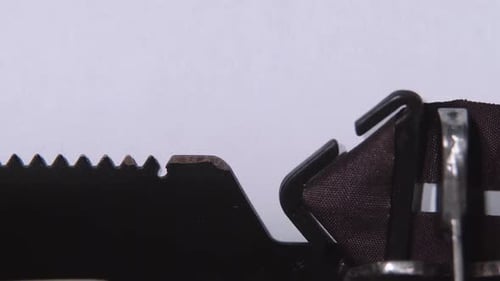 Word Business Printed on a Retro Typewriter. Close Up