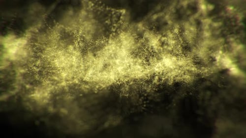 Abstract Golden Particle Flow Background Animation