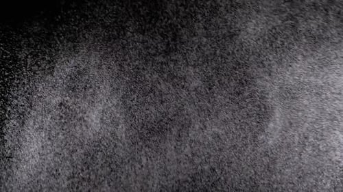 Abstract Particle Animation on Black Background