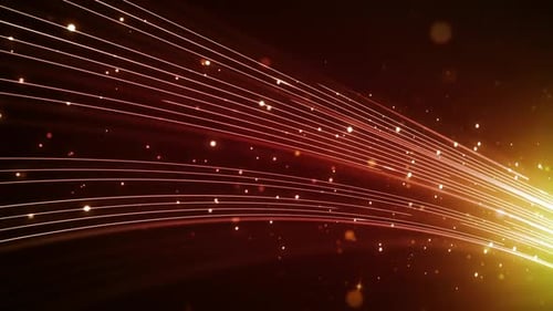 Dynamic Glowing Light Rays and Particles Background Loop