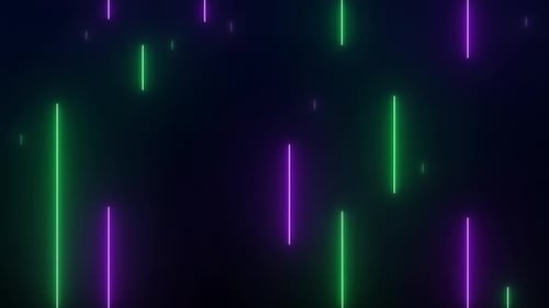 Abstract Neon Green Purple Vertical Lines Background