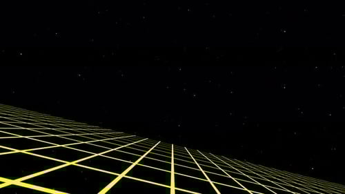 Retro Futuristic Space Grid Seamless Loop Background