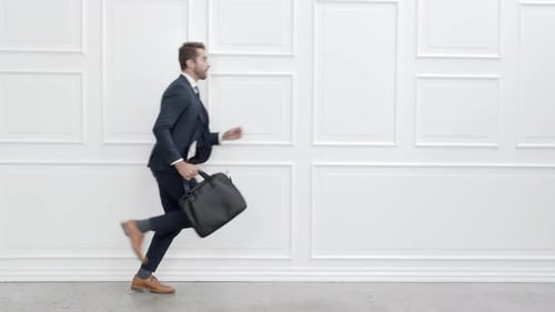 Running Businessman