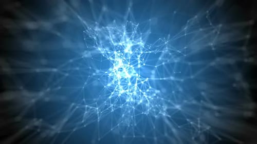 Tecnologia abstrata escura e experiência em engenharia com elementos de plexo