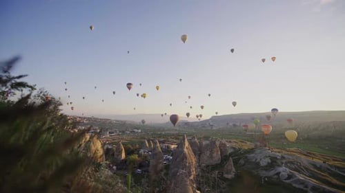 Hot air balloons in Cappadocia Turkey