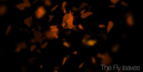 Abstract Orange and Yellow Fire Embers Scattering Alpha Channel Overlay