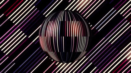 Mirror ball spinning on a black back backdrop