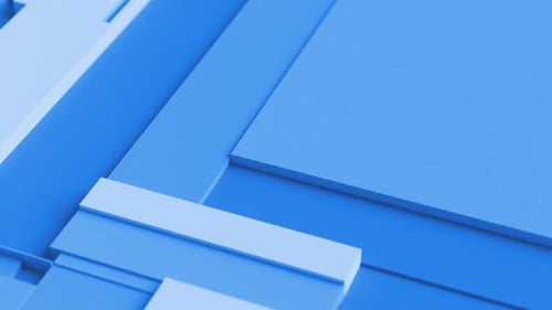 Blue Moving Tessellated Rectangular Surface