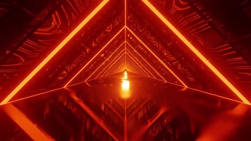 Orange Fire Rhombus Background Vj Loop HD