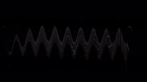 Abstract Waveform Glitch Distortion Looping Background