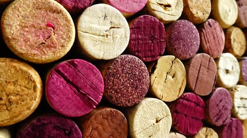 Background from Wine Corks