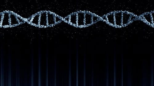 Blaues DNA-Molekülmodell