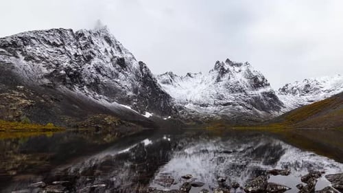Grizzly Lake in Tombstone Territorial Park Yukon Canada