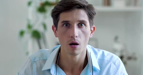 Man Reacts to Great News With Surprise