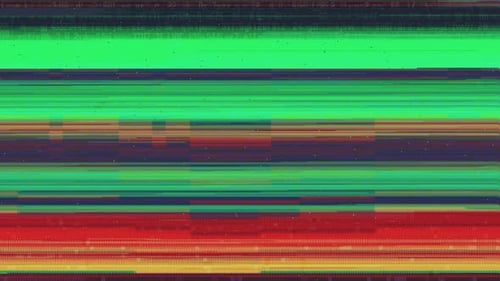 Abstract Digital Glitch Horizontal Lines Effect