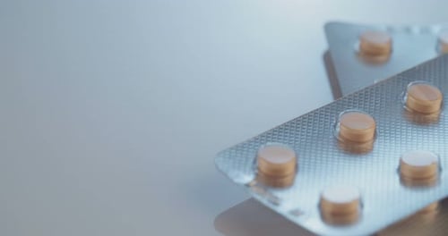 Close Up of Pills in Blister Packs