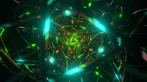 Abstracto transparente neón multicolor psicodélico hipnótico vj loop background