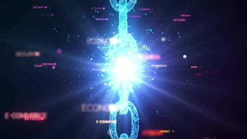 Alle Blockchain-Multifunktionen verbinden Concept Loop
