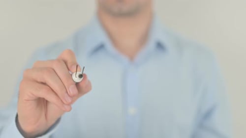 Person Writes 'Hot Deals' On Glass