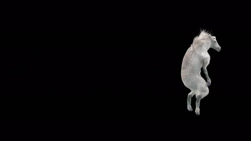 3D Animated White Horse Dancing with Dynamic Movements