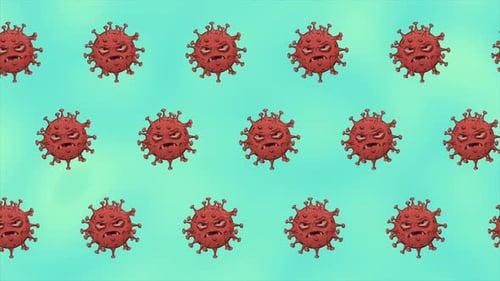 Cute Angry Evil Bad Fly Coronavirus Covid 19 Virus Micro Bacteria