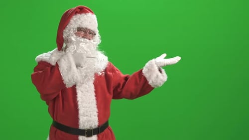 Santa Claus Against Green Screen