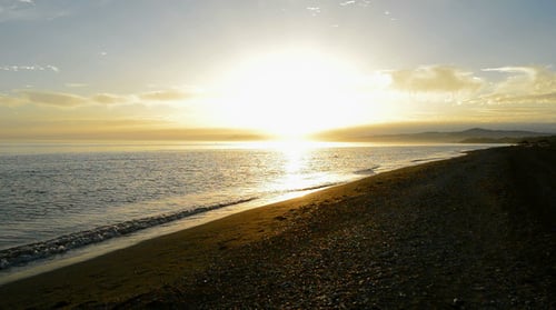 Sonnenuntergang im Strand