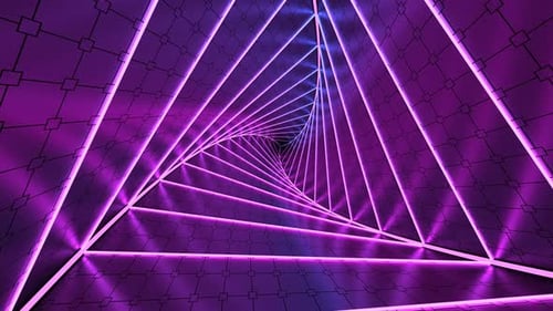 Magentafarbene Twist Cubes mit schwarzem Hintergrund