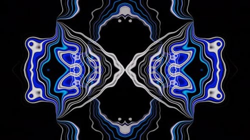 Abstract Psychedelic Pulsating VJ Loop Background