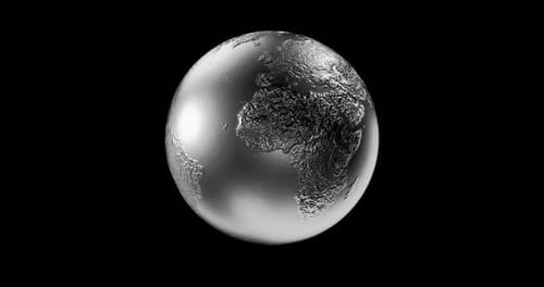 3D Silver Earth ist Loopable