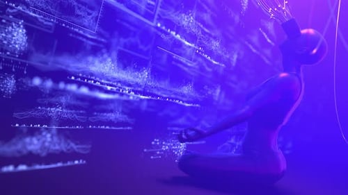 Woman in VR Glasses Trade Cryptocurrency on DEX Exchange in Metaverse