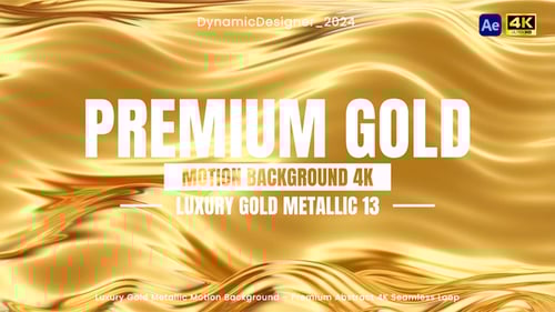 Luxury Golden Abstract Motion Backgrounds Pack 4K