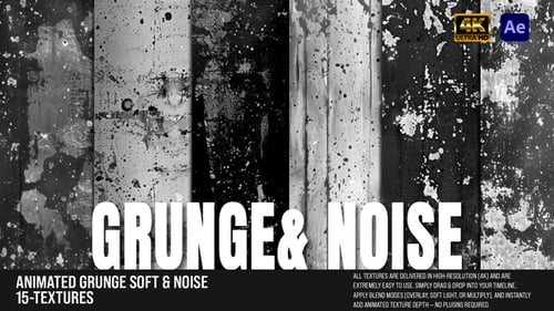 Animated Grunge Soft & Noise Textures