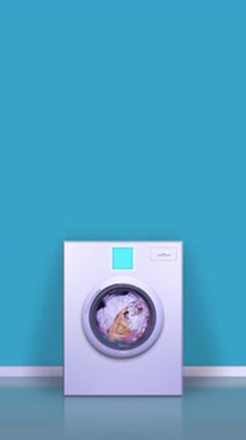 Waschmaschine läuft