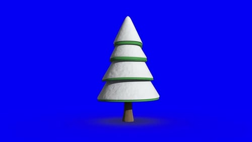 Tannenbaum dreht sich vor dem Hintergrund des Kopierraums