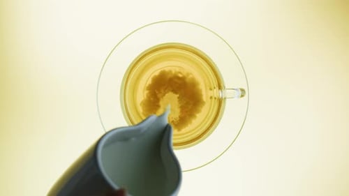 Tea with Milk Top View