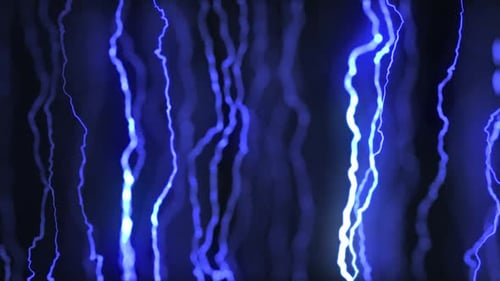 Dynamic Neon Blue Energy Lines Background