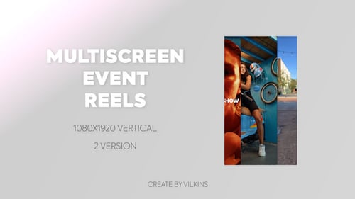 Dynamic Vertical Video Grid Template for Event Reels