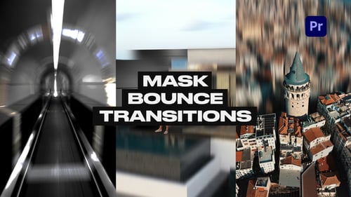 Vertical Mask Bounce Transitions