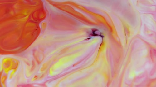 Abstract Fluid Art with Vibrant Colors