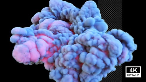 Colorful Fluid Smoke Burst Transition Effect