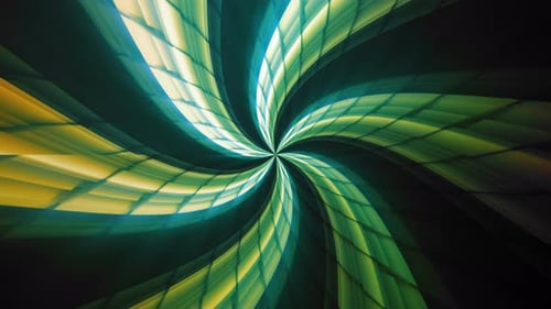 Dynamic Green Yellow Abstract Swirling Vortex Background