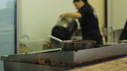 Working In Kitchen